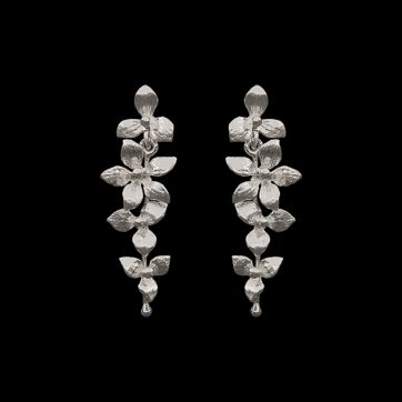 pendientes wisteria plata